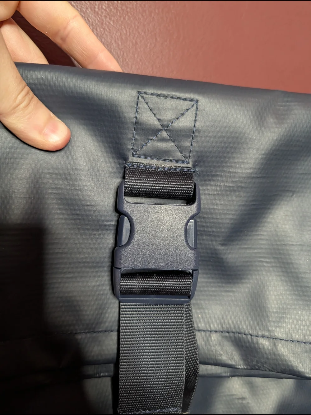 BREE Blue Waterproof XL Roll-Top Snap Backpack Waterproof Urban Commuter Bag